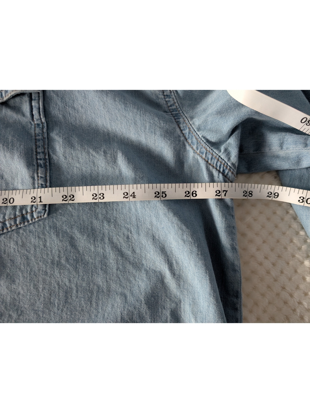 sofia by sofia vergara Light Blue Denim Button-Down Shirt - Picture 3 of 12